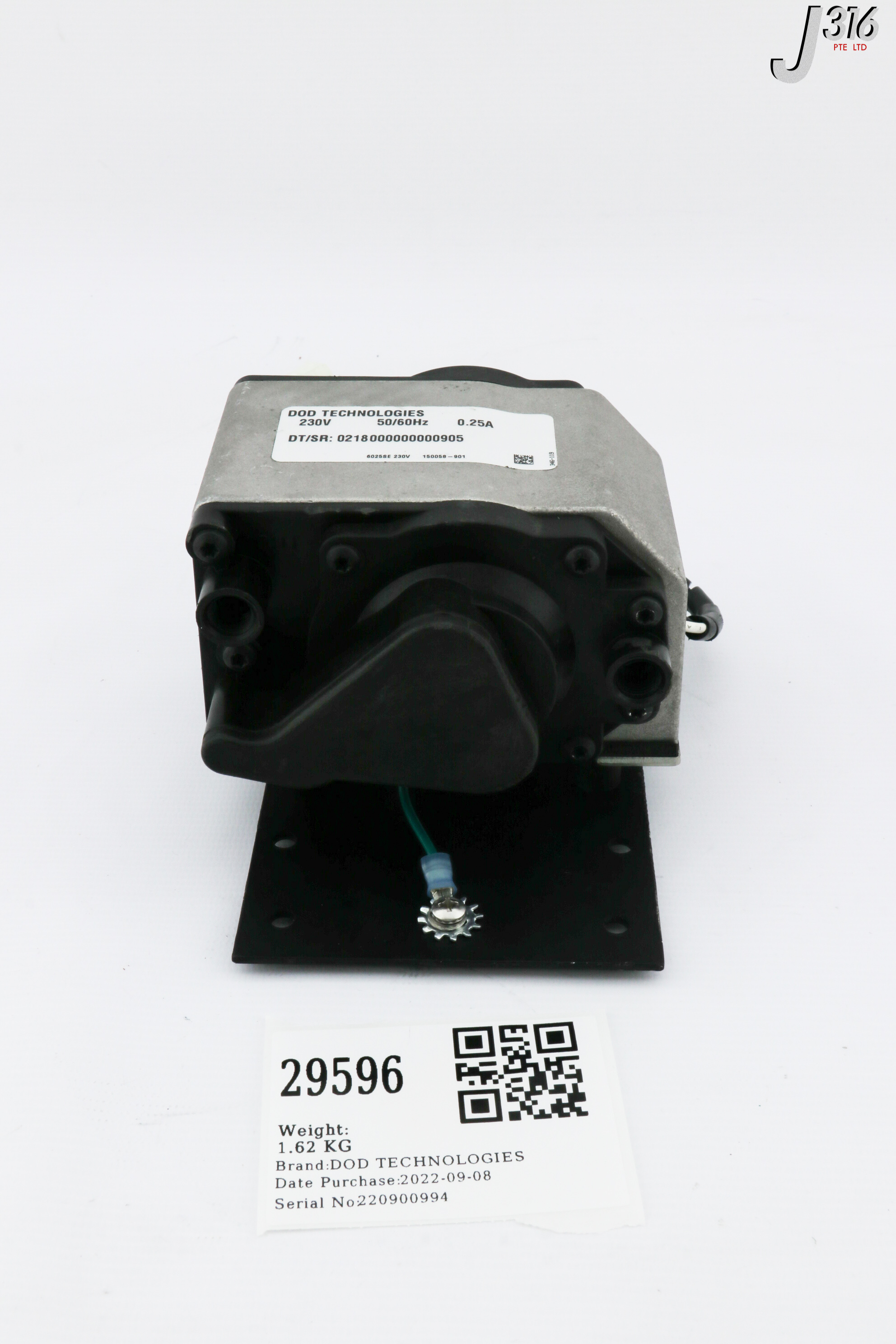 29596 DOD TECHNOLOGIES VACUUM PUMP 150058-901, 2-800-A25 6025SE